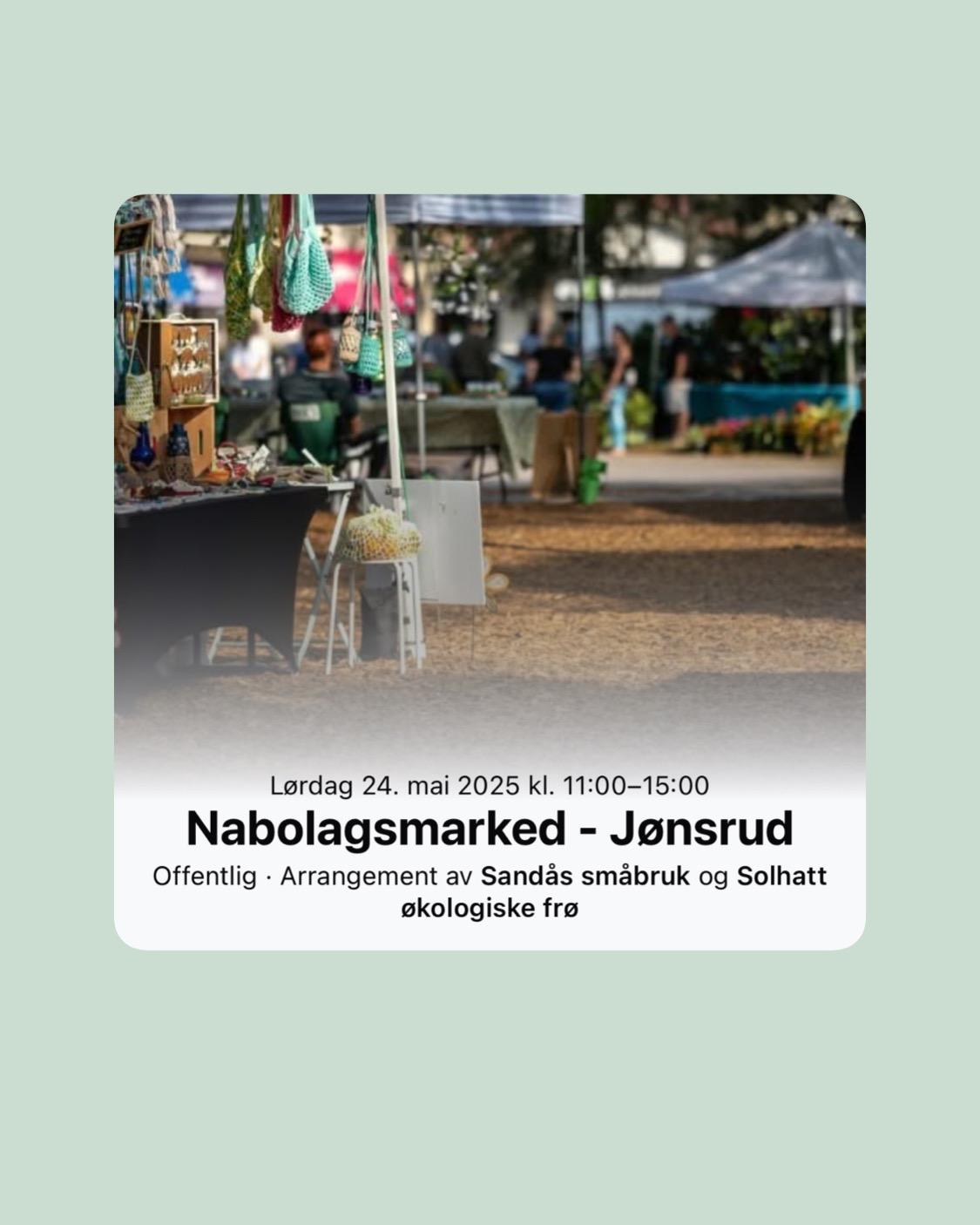 Nabolagsmarked - Jønsrud